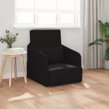 vidaXL Kanapéágy Fekete 65 x 80 x 83 cm Bársony