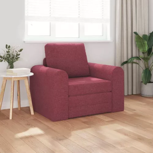 vidaXL Kanapéágy bordó 98 x 71 x 83 cm szövet