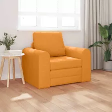 vidaXL Kanapéágy Sötétsárga 98 x 71 x 83 cm szövet