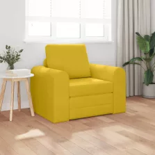 vidaXL Kanapéágy Sárga 98 x 71 x 83 cm Bársony