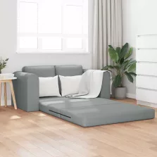 vidaXL Kanapéágy Világosszürke 148 x 71 x 83 cm szövet