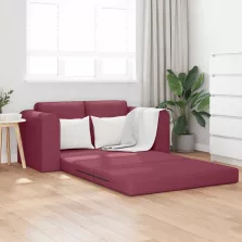 vidaXL Kanapéágy 60cm Bordó szövet