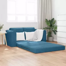 vidaXL Kanapéágy 60cm Kék Bársony