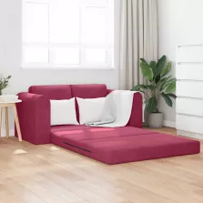 vidaXL Kanapéágy 60cm Bordó Bársony
