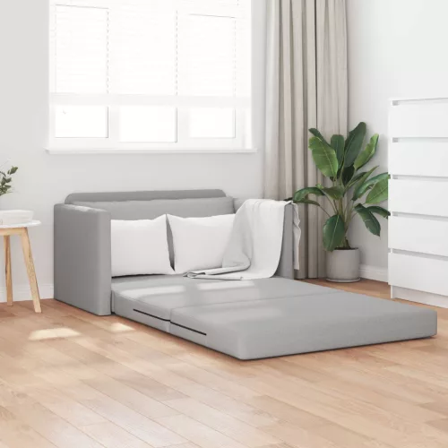 vidaXL Kanapéágy 110cm Felhőszürke szövet