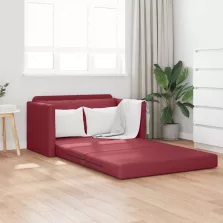 vidaXL Kanapéágy 110cm Bordó Mübőr