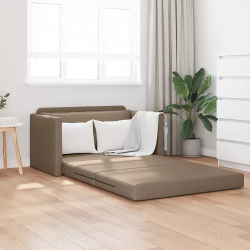 vidaXL Kanapéágy Cappuccino 124 x 71 x 78 cm Mübőr
