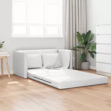 vidaXL Kanapéágy 110cm Fehér Mübőr
