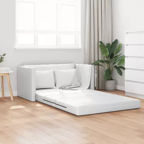vidaXL Kanapéágy 110cm Fehér Mübőr