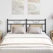   vidaXL sonoma tölgy színű szerelt fa és acél csere fejtámla 137 cm