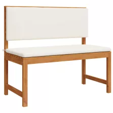   vidaXL Kerti Szék párnával Barna 100 x 50 x 91cm Tömör akácfa