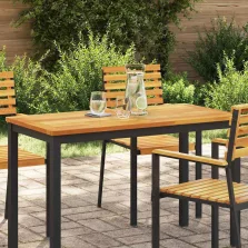   vidaXL Asztallap Olaj Természetes 110 x 55 x 2 cm Tömör Akácfa