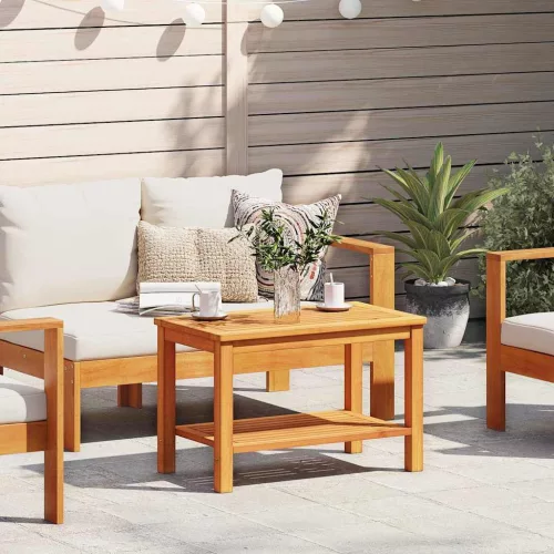 vidaXL Dohányzóasztal Barna 70 x 40 x 45 cm tömör akácfa