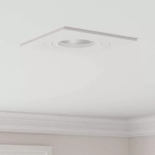 vidaXL Spotlámpák fényszórókkal 12 pcs Fehér 9 x 9 x cm Alumínium
