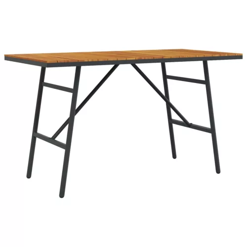vidaXL Étkezőasztal Barna 110 x 55 x 62 cm Tömör Akácfa