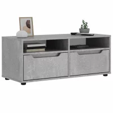   vidaXL VISNES betonszürke szerelt fa TV-szekrény 100x40x38 cm