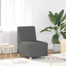 vidaXL sötétszürke szövet kanapéfotel 55 cm