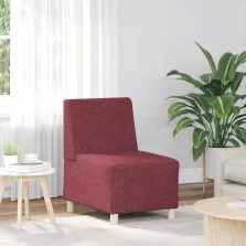   vidaXL moduláris kanapéegység karfa nélkül bordó színű, szövetből készült 55 cm