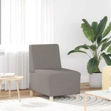   vidaXL moduláris kanapé karfa nélkül, bézs színű, szövetből készült, 55 cm
