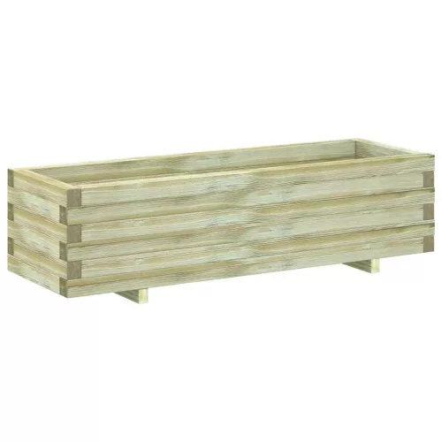 vidaXL téglalap alakú fa magaságyás 120 x 40 x 30 cm