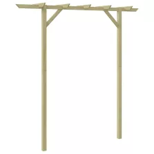 vidaXL fa kerti pergola 205 x 40 x 203 cm
