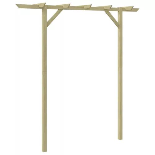 vidaXL fa kerti pergola 205 x 40 x 203 cm