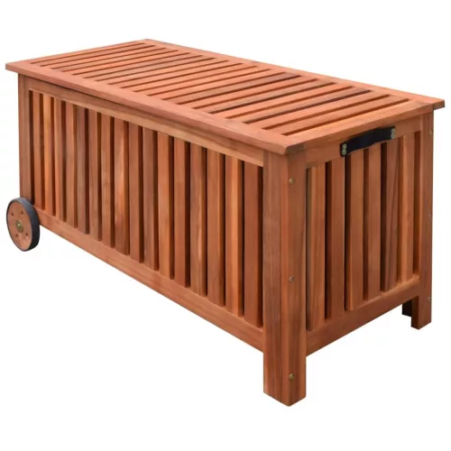 vidaXL fa kerti tárolóláda 118 x 52 x 58 cm