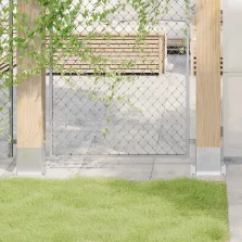   vidaXL 4 db horganyzott acélból oszlopalapok négyzet alakúak 141x141mm