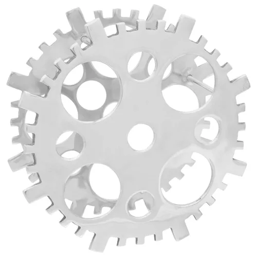 vidaXL Borágas Ezüst 39 x 39 x 14 cm Alumínium