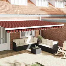   vidaXL Pavilon Díszítő Szegély Sokszínű 480 x 20 cm Vászon
