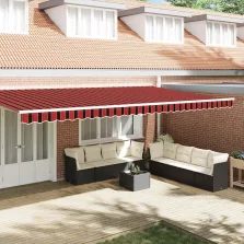   vidaXL Pavilon Díszítő Szegély Sokszínű 580 x 20 cm Vászon