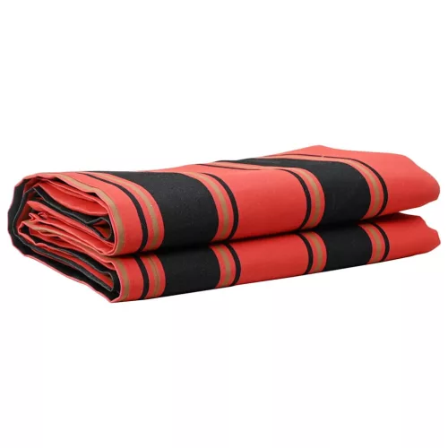 vidaXL Napellenző ponyva Narancssárga és fekete 10 x 1.6 m szövet