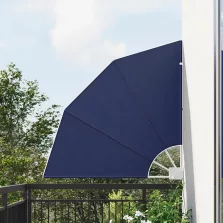   vidaXL Erkély adatvédelmi képernyő Sötétkék 115 x 115 cm Poliészter