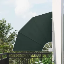   vidaXL Erkély adatvédelmi képernyő Sötétzöld 115 x 115 cm Poliészter