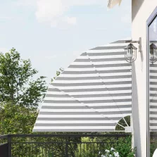  vidaXL Erkély adatvédelmi képernyő Antracit és Fehér 160 x 160 cm