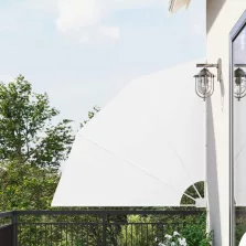   vidaXL Erkély adatvédelmi képernyő Fehér 140 x 140 cm Poliészter