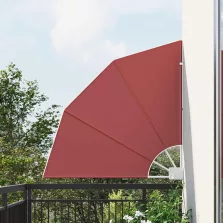   vidaXL Erkély adatvédelmi képernyő Terrakotta 115 x 115 cm Poliészter