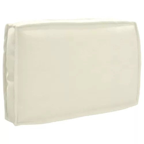 vidaXL Raklap párna háttámlához Krém 60 x 40 x 12 cm Oxford szövet