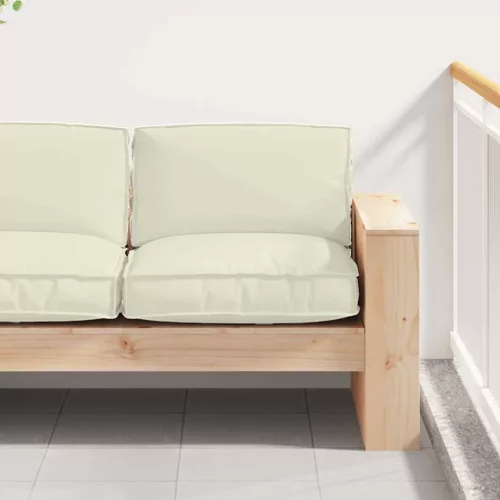 vidaXL Párna Krém 80 x 80 x 12 cm Oxford Szövet