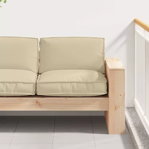 vidaXL Párna Bézs 80 x 80 x 12 cm Oxford Szövet