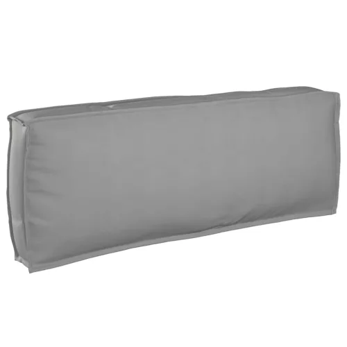 vidaXL Raklap párna háttámlához Szürke 120 x 40 x 12 cm Oxford szövet