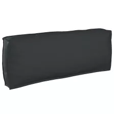   vidaXL Raklap párna háttámlához Fekete 120 x 40 x 12 cm Oxford szövet
