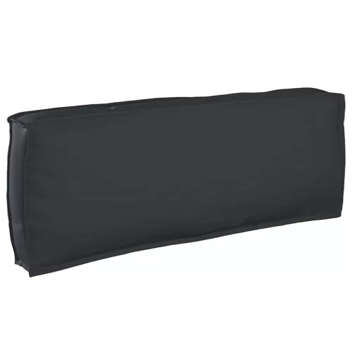 vidaXL Raklap párna háttámlához Fekete 120 x 40 x 12 cm Oxford szövet