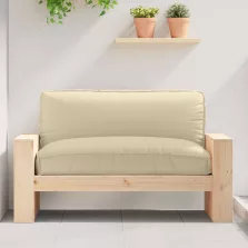   vidaXL Raklap párna ülőfelülethez Bézs 120 x 80 x 12 cm Oxford szövet