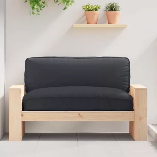 vidaXL Raklap párna ülőfelülethez Fekete 120 x 80 x 12 cm