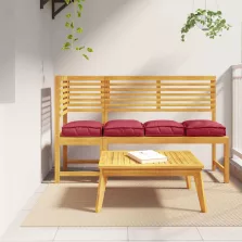   vidaXL Raklap párna ülőfelülethez 4 pcs Bordó 40 x 40 x 8 cm