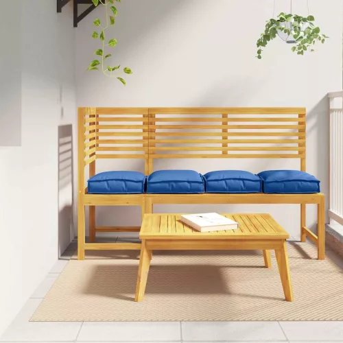 vidaXL Raklap párna ülőfelülethez 4 pcs Királykék 40 x 40 x 8 cm
