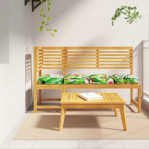 vidaXL Raklap párna ülőfelülethez Floral 4 pcs Sokszínű 40 x 40 x 8 cm