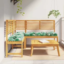   vidaXL Raklap párna ülőfelülethez 6 pcs Levélminta 40 x 40 x 8 cm