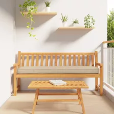 vidaXL Raklap Párna Bézs 180 x 40 x 8 cm Oxford Szövet